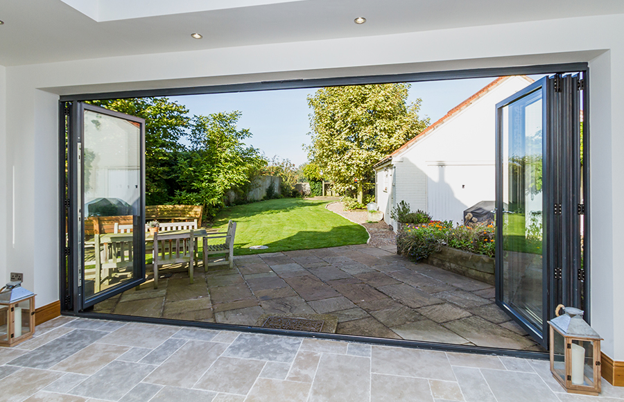 large span bifold doors